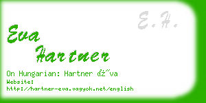 eva hartner business card